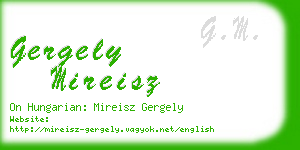 gergely mireisz business card